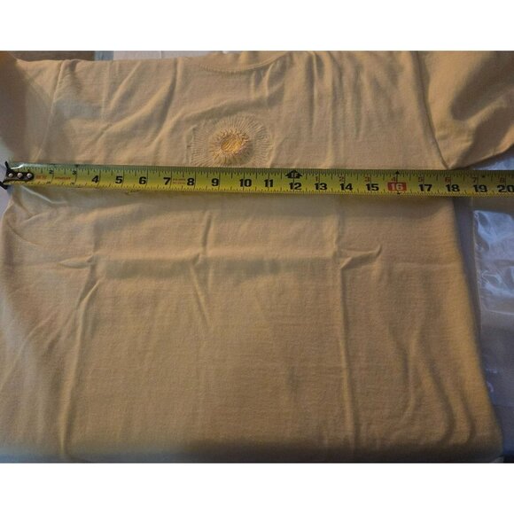 Bellagio small yellow vintage women's t-shirt no size tag - Picture 3 of 4